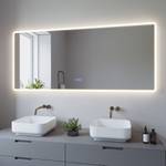 LED Badspiegel Touch Silber - Glas - 160 x 70 x 5 cm