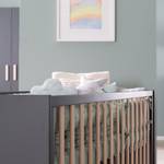 Set de chambre bébé Jara 2 pcs Gris - Bois manufacturé