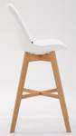 Tabouret de bar Cannes Lot de 2 Blanc