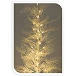 Weihnachtsbaum mit LED-Beleuchtung, 90cm Weiß - Kunststoff - 44 x 90 x 44 cm