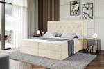 Boxspringbett NOEL Beige - Breite: 120 cm - H3