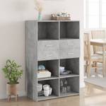 Highboard DE9322 Grau - Holzwerkstoff - 43 x 124 x 80 cm