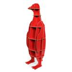 Handy-Puzzle Pinguin Rot - Holzwerkstoff - 47 x 149 x 46 cm