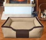 Lit pour chien, coussin BRUNO Beige - Marron - 110 x 28 x 150 cm