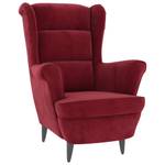 Sessel mit Hocker 3006422-2 Rot - Safrangelb