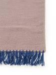 Tapis de couloir en laine Gitta Bleu - Mauve - Fibres naturelles - 70 x 1 x 200 cm