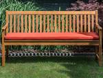 Gartenbank VIVARA Eiche Hell - Rot - 160 x 61 cm