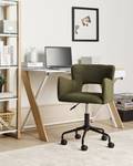 Chaise de bureau SANILAC Noir - Vert foncé - Vert