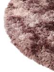 Tapis à poils longs rond Bright Rose clair - 150 x 150 cm