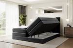 Boxspringbett BERO KING Hochglanz Schwarz - Breite: 140 cm