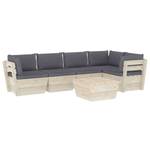 Garten-Lounge-Set (6-teilig) 3016490-14 Anthrazit - Cremeweiß