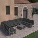 Salon de jardin (lot de 10) 3009752-2 Anthracite - Noir