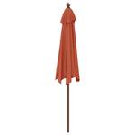 Parasol de jardin 3028552 Brun rouge