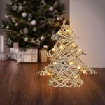 Weihnachtsbaum aus LEDs mit Rattan
