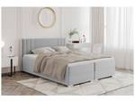 Boxspringbett Alba Hellgrau - Breite: 160 cm - H3