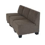 Modular 3-Sitzer Sofa Couch Lyon Braun