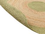 Tapis tressé YAYALAR Beige - Vert - Vert clair