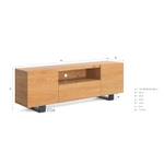 Lift-TV-Schrank aus Massivholz Breite: 240 cm