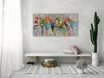Acrylbild handgemalt Couples' Nights Massivholz - Textil - 120 x 60 x 4 cm