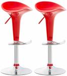 Tabouret de bar Saddle Lot de 2 Rouge