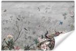 Papier Peint OISEAUX Plantes Vintage 135 x 90 x 90 cm