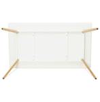 Schreibtisch CANDY Weiß - Massivholz - 90 x 75 x 160 cm