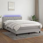 Boxspringbett 3017265-23 Hellgrau - 144 x 193 cm