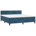 Boxspringbett 3017268-3 Dunkelblau - Breite: 160 cm