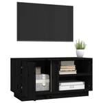 TV-Schrank D791 Schwarz - Massivholz - 35 x 41 x 80 cm