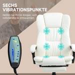 Massage Bürostuhl 921-539V90CW Cremeweiß