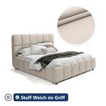 Polsterbett Doppelbett Hamina Beige - Breite: 204 cm