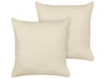 Kissen 2er Set LEUZEA Beige - 60 x 60 cm