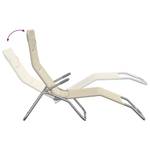 Chaise longue 3028348 (lot de 2) Crème