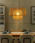 Lampe suspension SAISI Beige - Papier - 48 x 120 x 48 cm