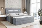 Boxspringbett - ORGOL Grau - Breite: 200 cm - H3