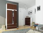 Surmeuble pour Armoire S90 2T CLP Imitation wengé - Blanc