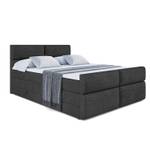 Boxspringbett BOXI3-Z KING Schwarz - Breite: 200 cm