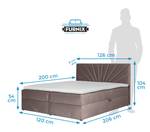 Boxspringbett TREZO 4 120 cm EV70806 Braun