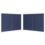 Zeltwand (2er Set) 296175 Blau - Kunststoff - 1 x 195 x 300 cm