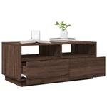 Couchtisch D145 Eiche Schwarzbraun Dekor - Tiefe: 90 cm