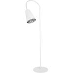 Stehlampe BANTA Silber - Weiß - Metall - Textil - 54 x 145 x 54 cm