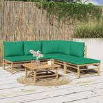 Garten-Lounge-Set 3028491-22 (6-teilig) Grün - Bambus - 69 x 65 x 69 cm