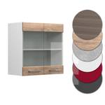 Hängeschrank R-Line 60cm Sonoma/Weiß Braun - Weiß