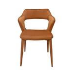 2chaises velours orange accoudoirs SWEET Orange