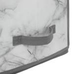 Aufbewahrungsbox, Marmor-Effekt Grau - Textil - 15 x 15 x 30 cm