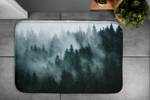 Badteppich Wald-Nebel Schwarz - Textil - 75 x 45 x 75 cm