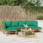 Salon de jardin 3028491-15 (lot de 7) Marron - Vert