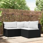 Salon de jardin 3029628-2 (lot de 3) Noir - Blanc