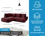 Ecksofa Kordelia Bordeaux