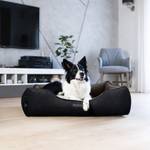 Lit orthopédique pour chien CLARA Noir - Marron - 75 x 25 x 110 cm